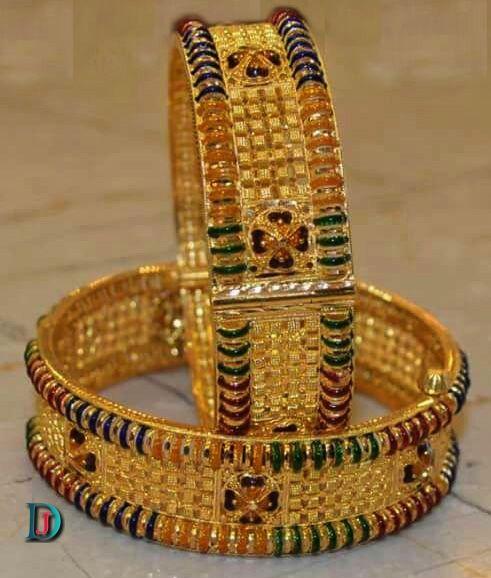 New and Latest Design of Rajasthani fancy gold Bangles 