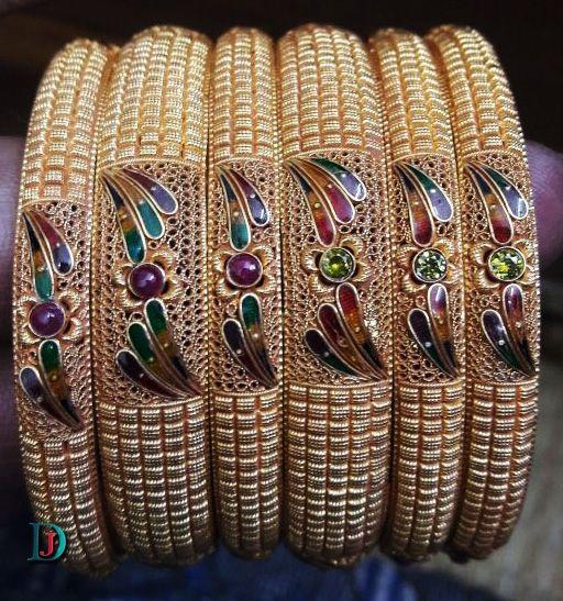 New and Latest Design of Rajasthani fancy gold Bangles 