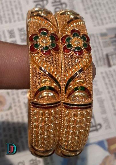 New and Latest Design of Rajasthani fancy gold Bangles 