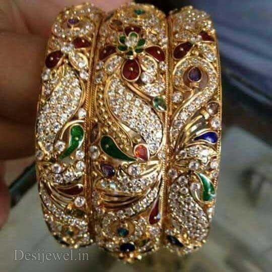 New and Latest Design of Rajasthani fancy gold Bangles 