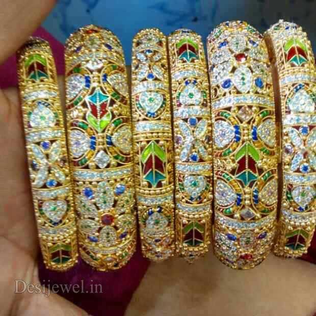 New and Latest Design of Rajasthani fancy gold Bangles 