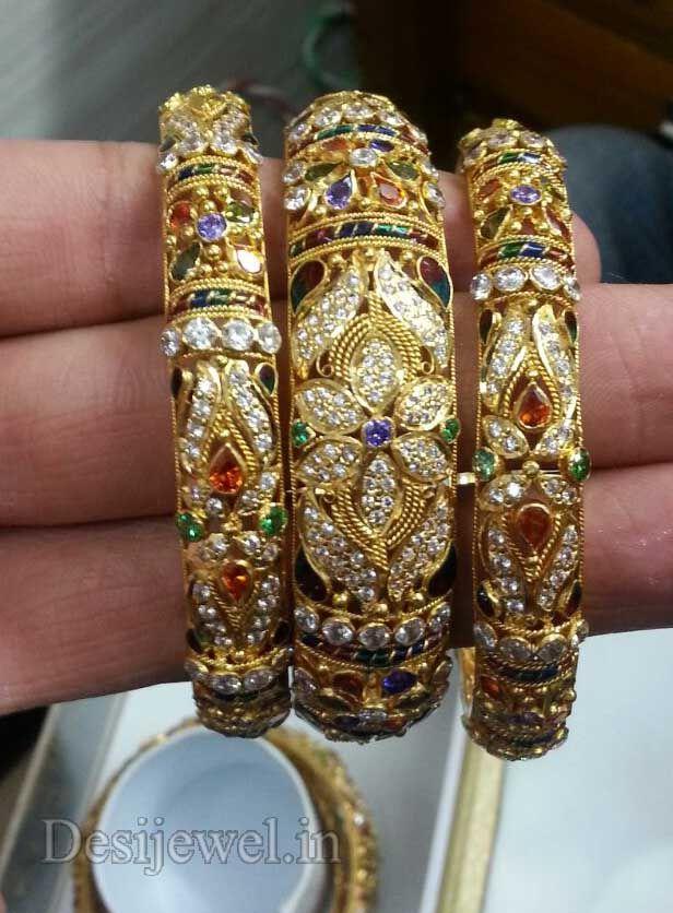 New and Latest Design of Rajasthani fancy gold Bangles 