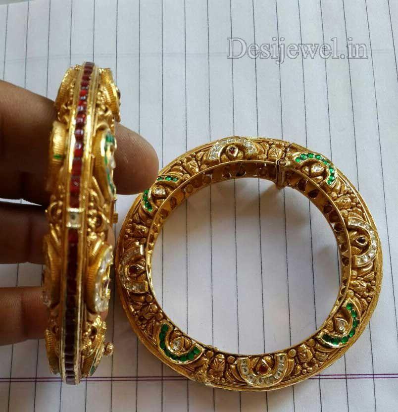 New and Latest Design of Rajasthani fancy gold Bangles 