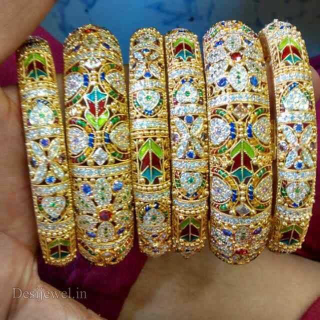 New and Latest Design of Rajasthani fancy gold Bangles 