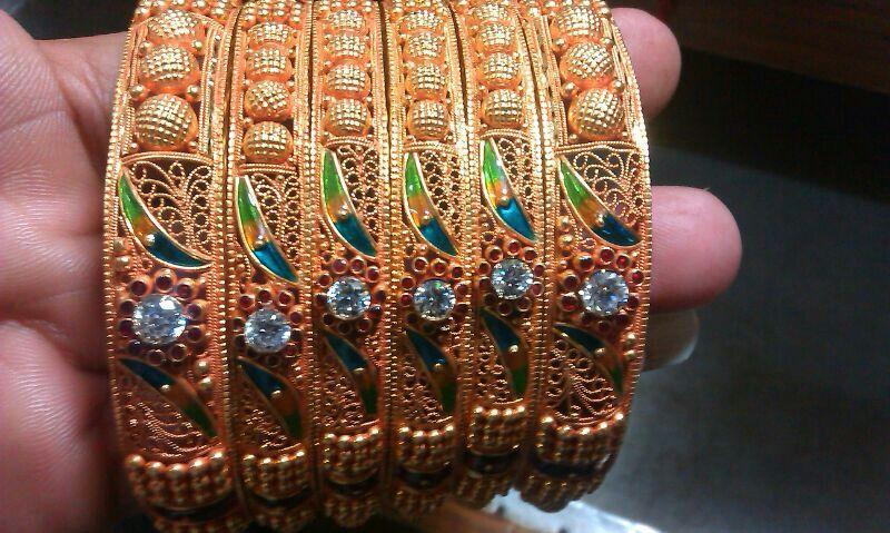 New and Latest Design of Rajasthani fancy gold Bangles 