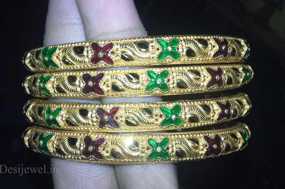 New and Latest Design of Rajasthani fancy gold Bangles 