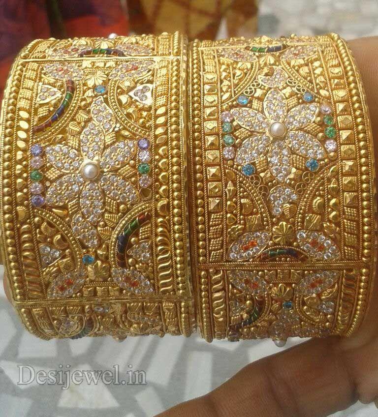 New and Latest Design of Rajasthani fancy gold Bangles 