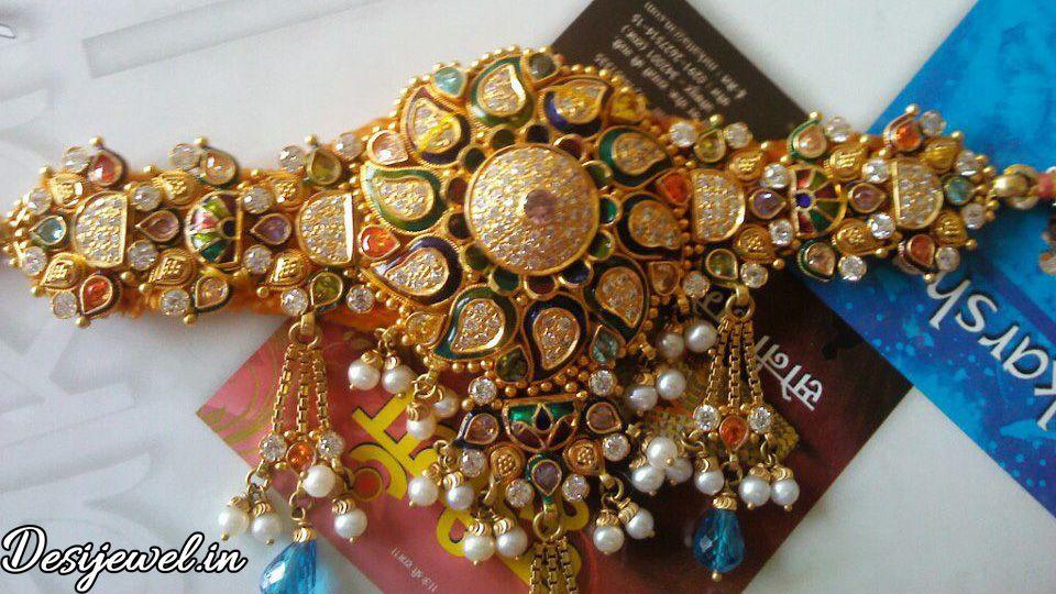 New and Latest Design of Rajasthani Desi gold fancy Bhujbandh 