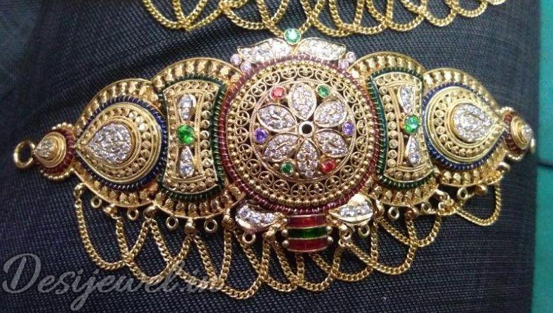 New and Latest Design of Rajasthani Desi gold fancy Bhujbandh 