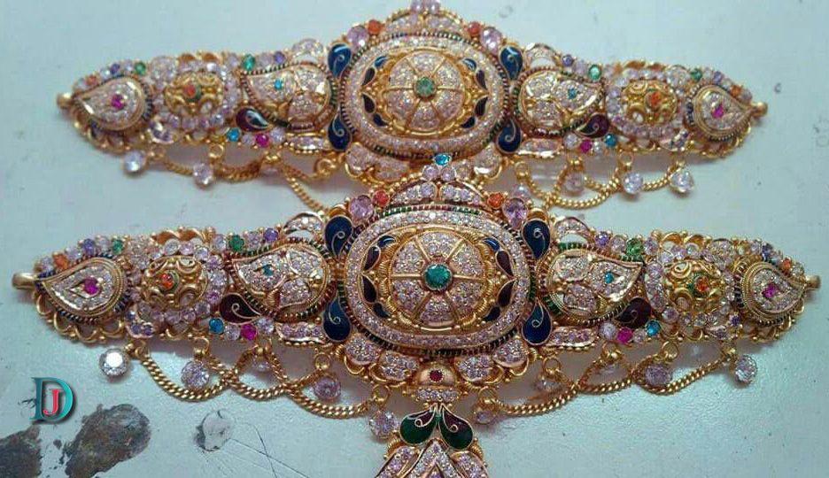New and Latest Design of Rajasthani Desi gold fancy Bhujbandh 
