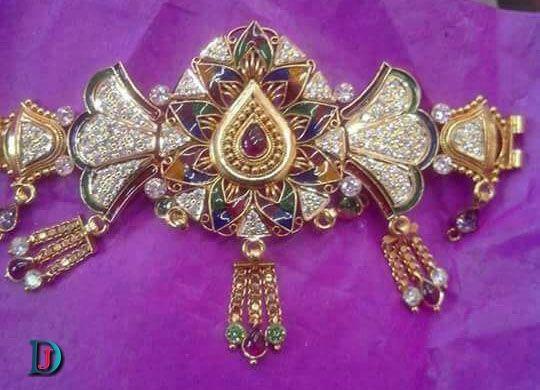 New and Latest Design of Rajasthani Desi gold fancy Bhujbandh 