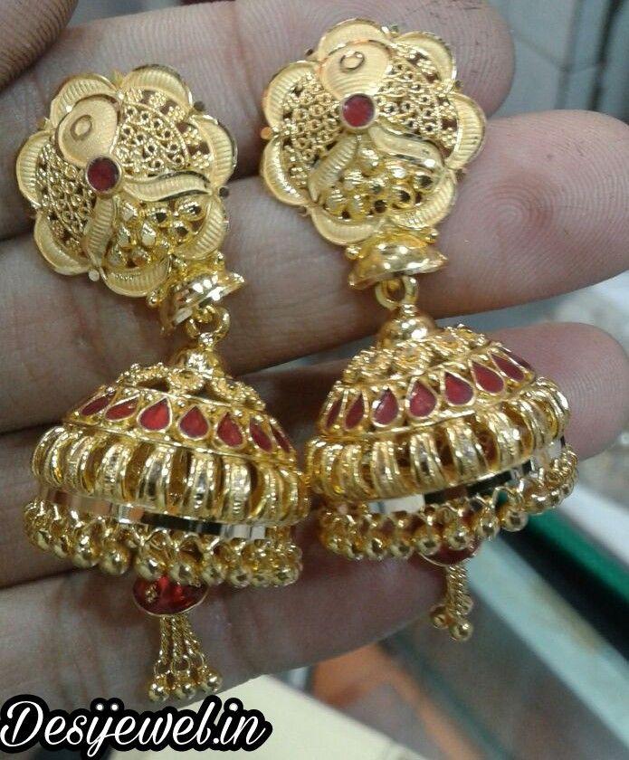 New and Latest Design of Rajasthani fancy gold kaan-jhoomariya 