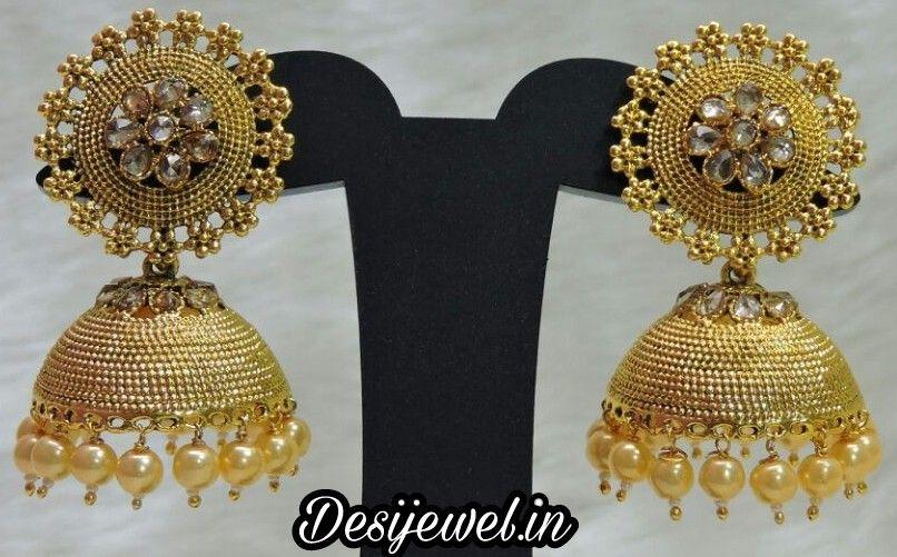 New and Latest Design of Rajasthani fancy gold kaan-jhoomariya 