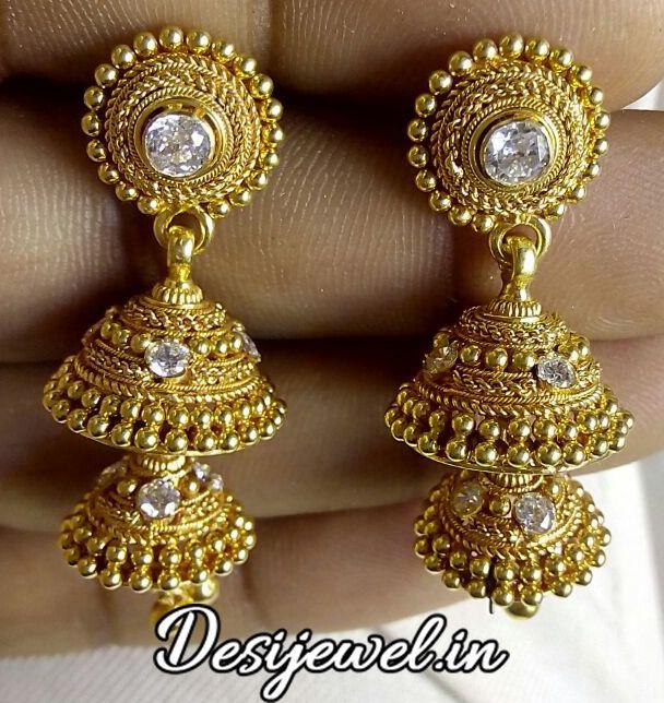 New and Latest Design of Rajasthani fancy gold kaan-jhoomariya 