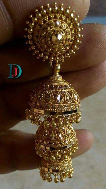 New and Latest Design of Rajasthani fancy gold kaan-jhoomariya 