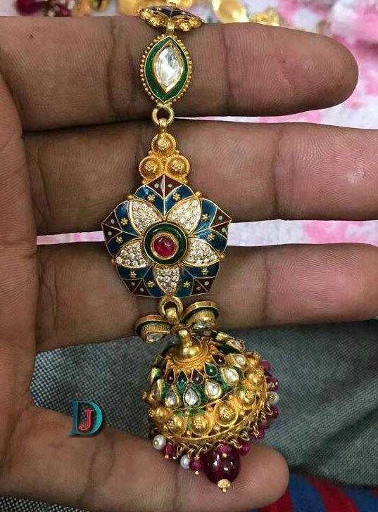 New and Latest Design of Rajasthani fancy gold kaan-jhoomariya 