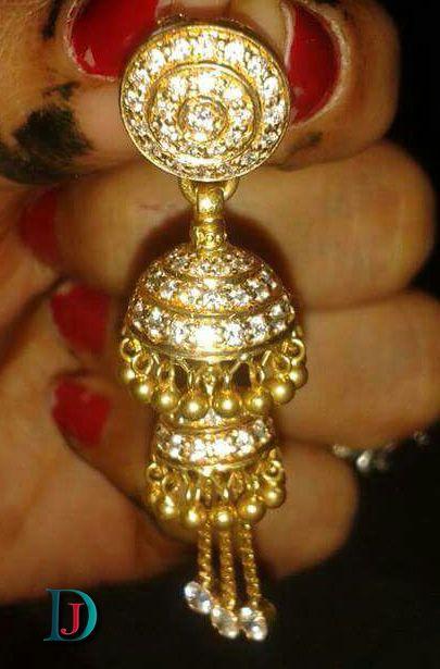 New and Latest Design of Rajasthani fancy gold kaan-jhoomariya 