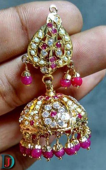 New and Latest Design of Rajasthani fancy gold kaan-jhoomariya 