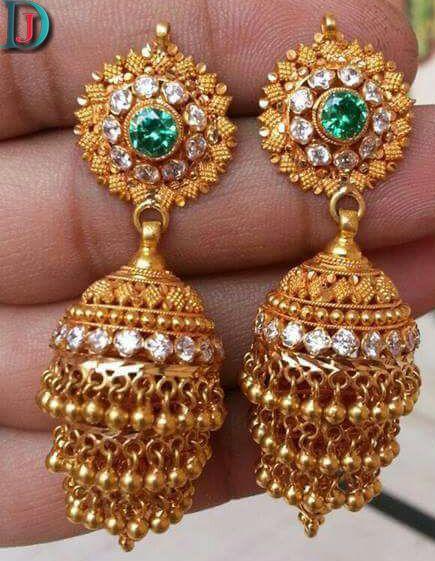 New and Latest Design of Rajasthani fancy gold kaan-jhoomariya 