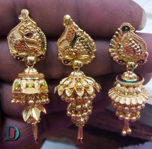 New and Latest Design of Rajasthani fancy gold kaan-jhoomariya 