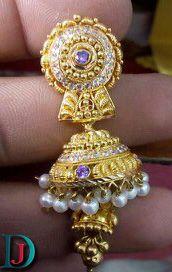 New and Latest Design of Rajasthani fancy gold kaan-jhoomariya 