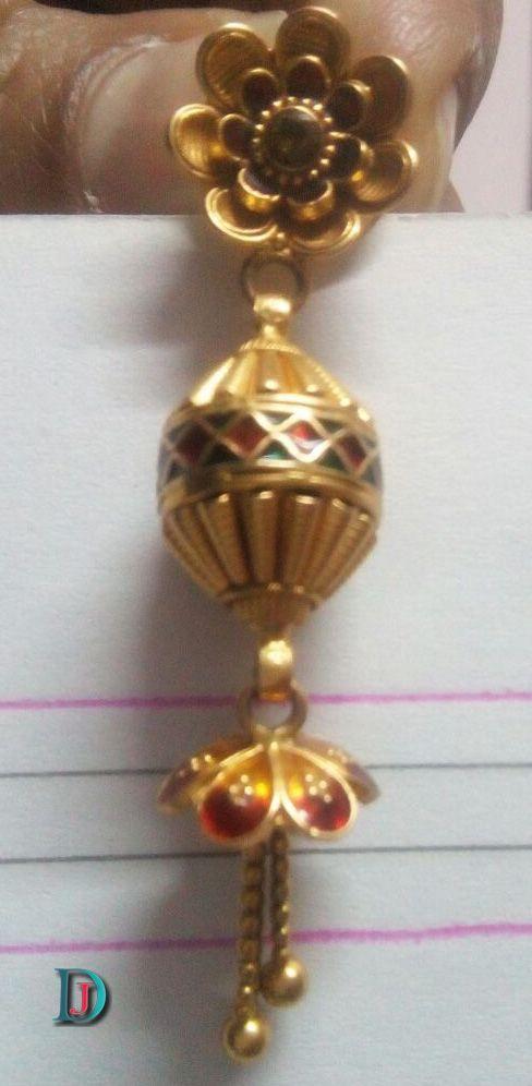 New and Latest Design of Rajasthani fancy gold kaan-jhoomariya 