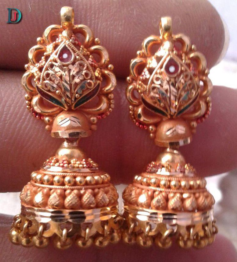 New and Latest Design of Rajasthani fancy gold kaan-jhoomariya 