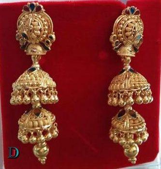 New and Latest Design of Rajasthani fancy gold kaan-jhoomariya 