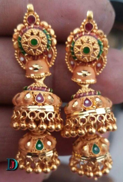 New and Latest Design of Rajasthani fancy gold kaan-jhoomariya 