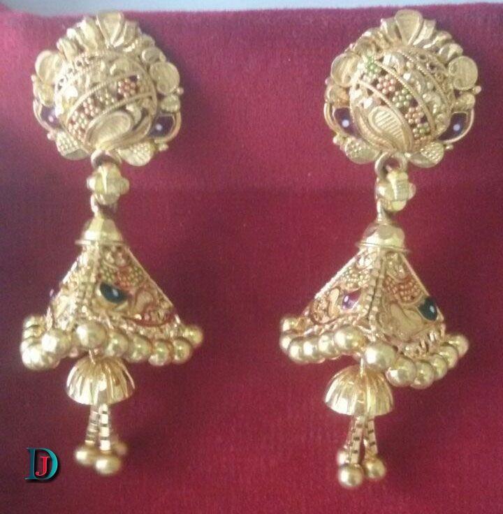 New and Latest Design of Rajasthani fancy gold kaan-jhoomariya 