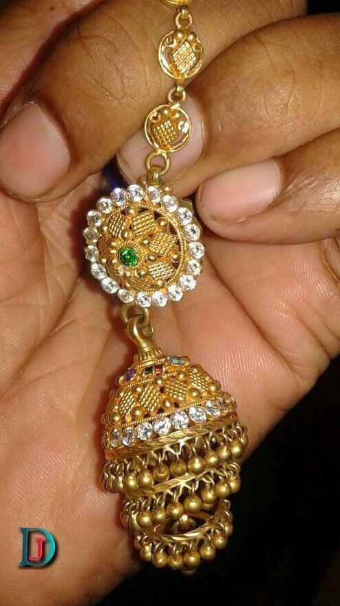 New and Latest Design of Rajasthani fancy gold kaan-jhoomariya 