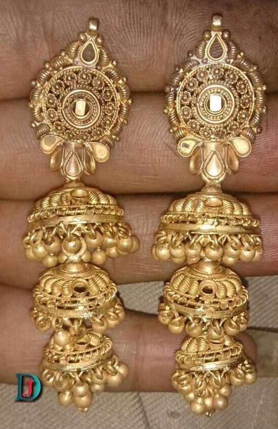 New and Latest Design of Rajasthani fancy gold kaan-jhoomariya 