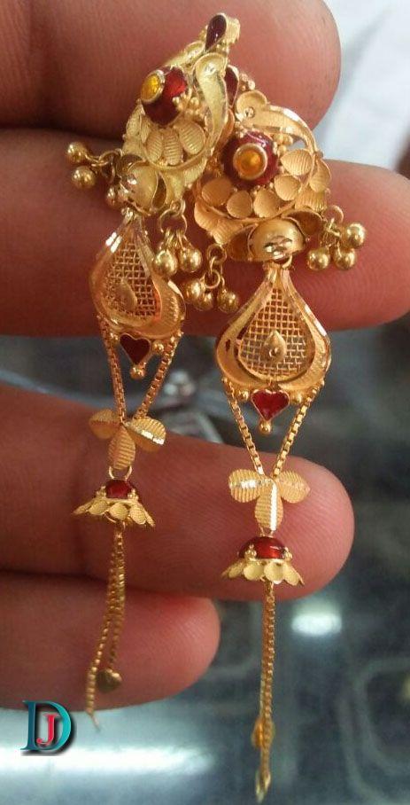 New and Latest Design of Rajasthani fancy gold kaan-jhoomariya 