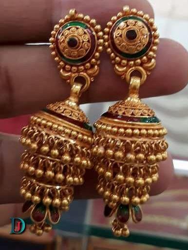 New and Latest Design of Rajasthani fancy gold kaan-jhoomariya 