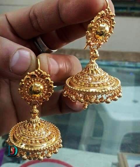 New and Latest Design of Rajasthani fancy gold kaan-jhoomariya 