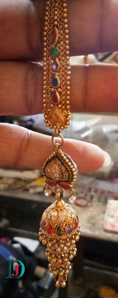 New and Latest Design of Rajasthani fancy gold kaan-jhoomariya 