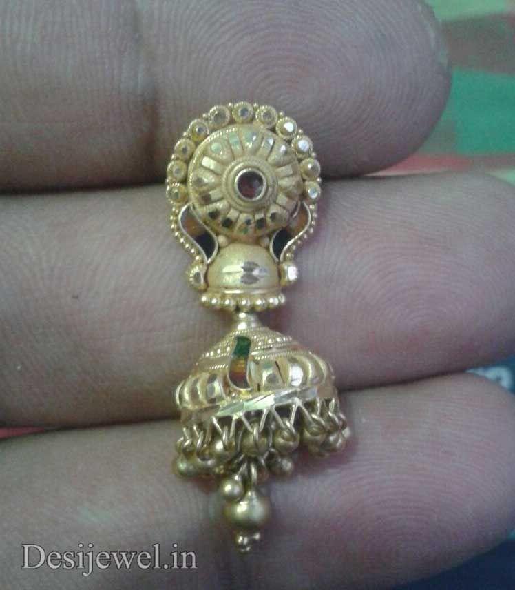 New and Latest Design of Rajasthani fancy gold kaan-jhoomariya 