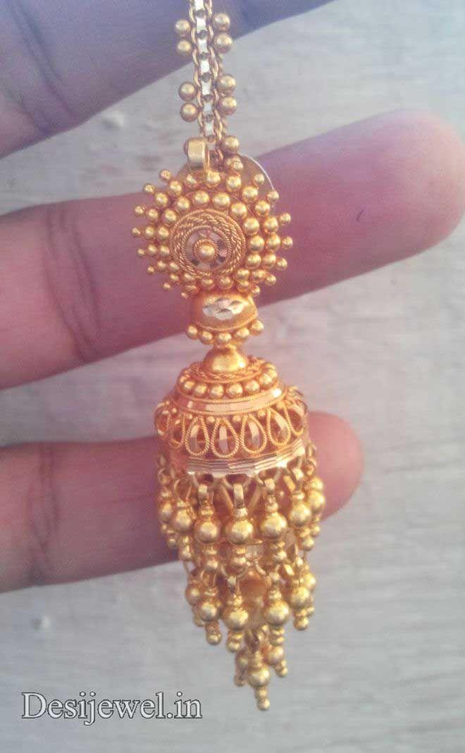 New and Latest Design of Rajasthani fancy gold kaan-jhoomariya 