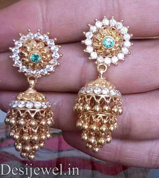 New and Latest Design of Rajasthani fancy gold kaan-jhoomariya 