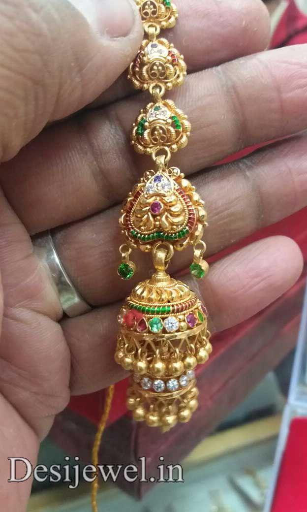 New and Latest Design of Rajasthani fancy gold kaan-jhoomariya 