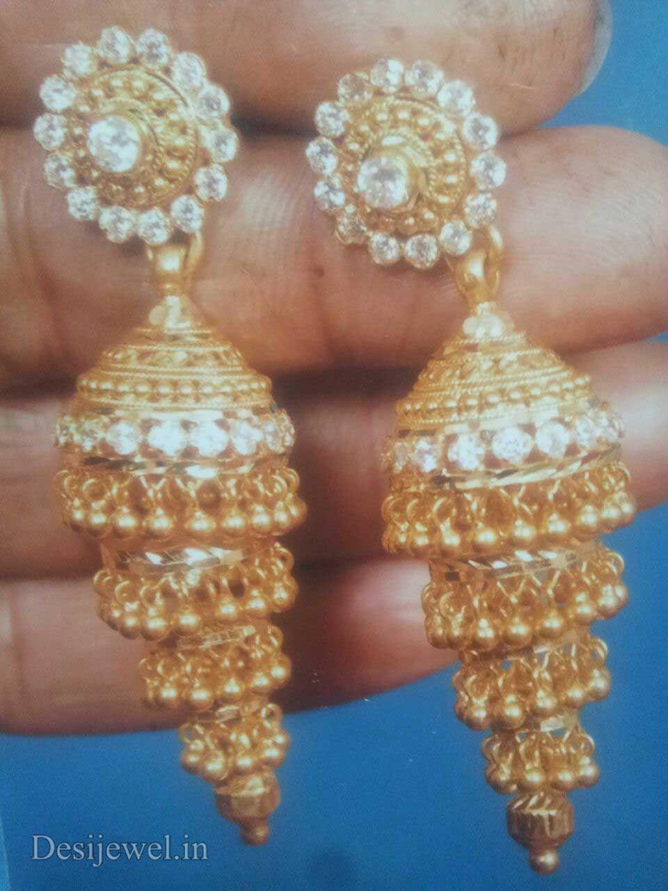 New and Latest Design of Rajasthani fancy gold kaan-jhoomariya 