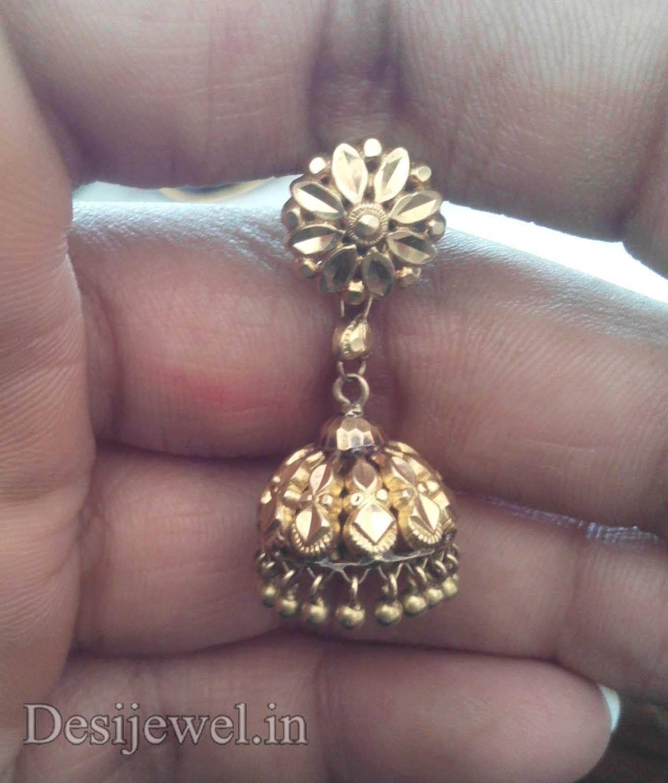 New and Latest Design of Rajasthani fancy gold kaan-jhoomariya 