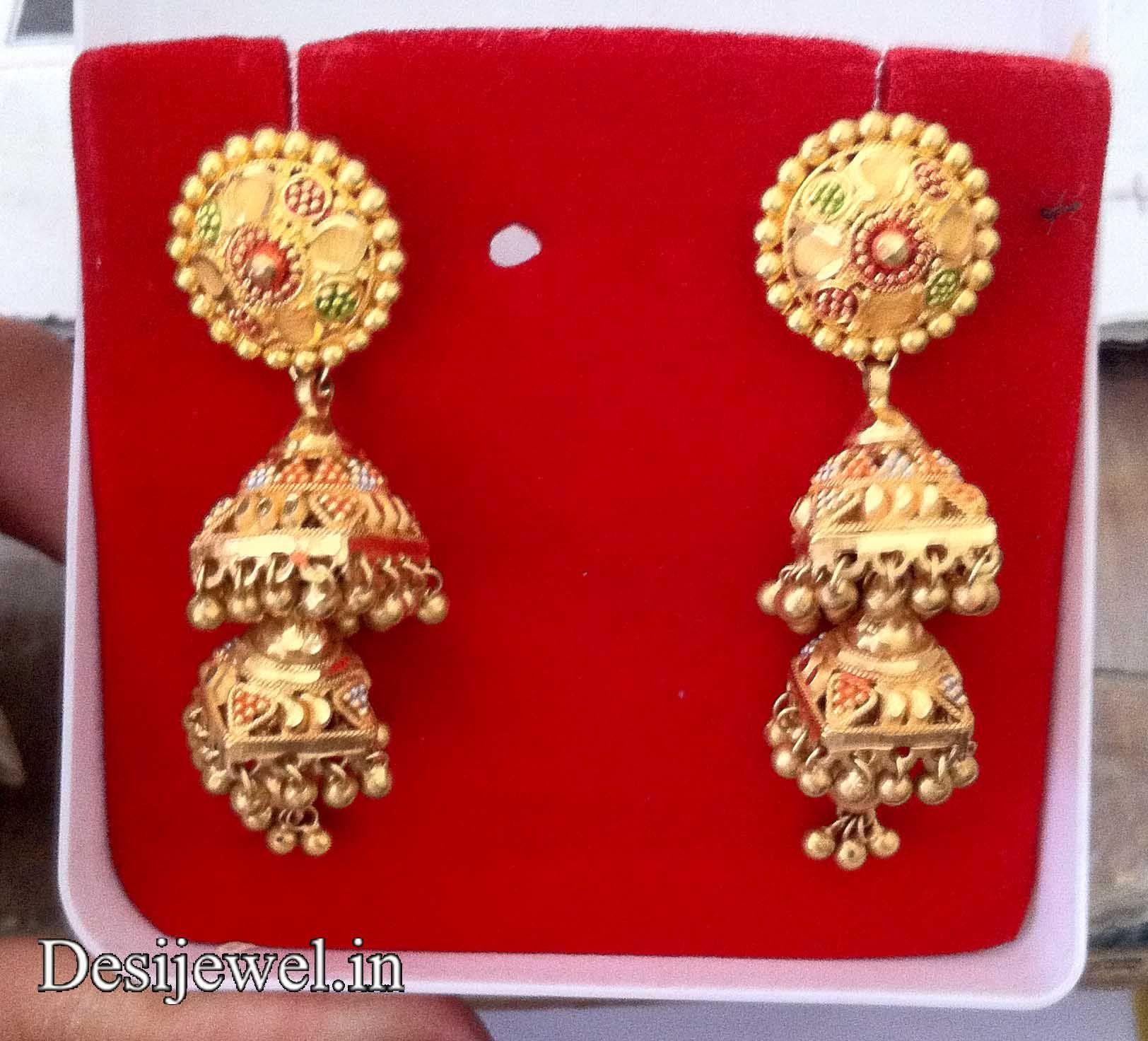 New and Latest Design of Rajasthani fancy gold kaan-jhoomariya 