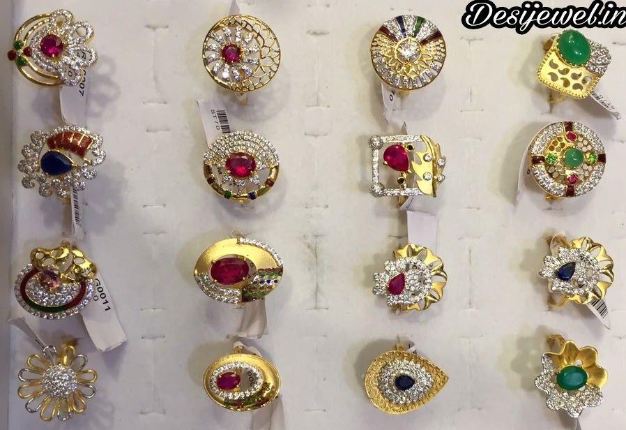 New and Latest Design of Rajasthani fancy gold Ladies-Ring 