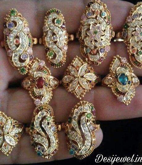 New and Latest Design of Rajasthani fancy gold Ladies-Ring 