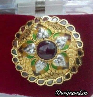 New and Latest Design of Rajasthani fancy gold Ladies-Ring 
