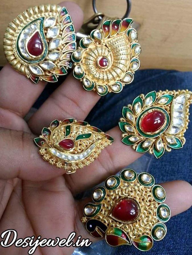 New and Latest Design of Rajasthani fancy gold Ladies-Ring 