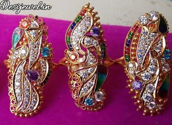 New and Latest Design of Rajasthani fancy gold Ladies-Ring 
