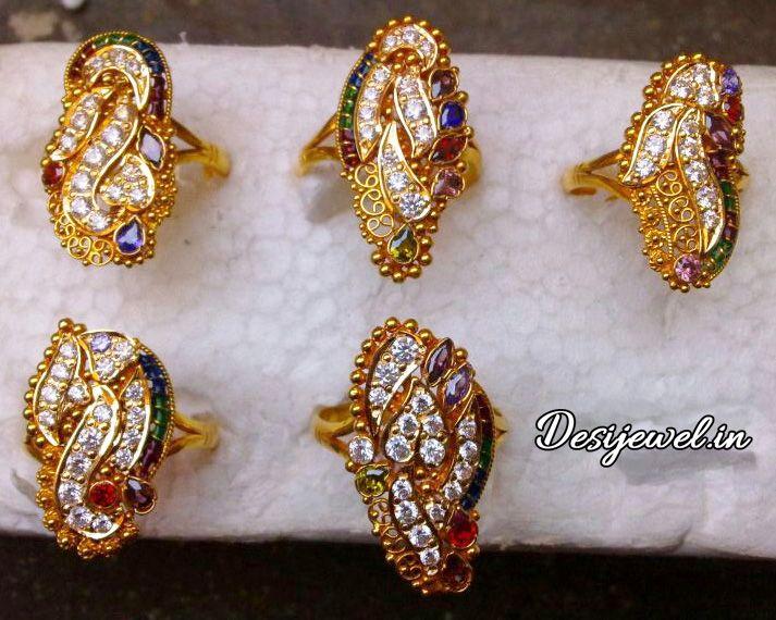 New and Latest Design of Rajasthani fancy gold Ladies-Ring 