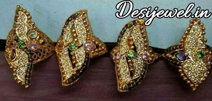 New and Latest Design of Rajasthani fancy gold Ladies-Ring 